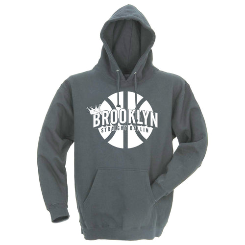 BROOKLYN STRAIGHT BALLIN - BROOKLYN T-SHIRT - SILK SCREEN PRINTED SHIRT