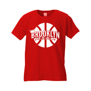 BROOKLYN STRAIGHT BALLIN - BROOKLYN T-SHIRT - SILK SCREEN PRINTED SHIRT