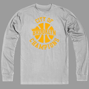 BROOKLYN CITY OF CHAMPIONS -BROOKLYN T-SHIRT - SILK SCREEN PRINTED SHIRT