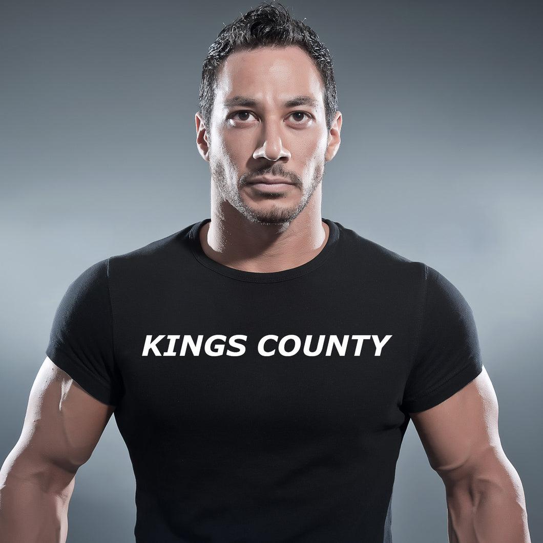 KINGS COUNTY - BROOKLYN T-SHIRT - SILK SCREEN PRINTED SHIRT