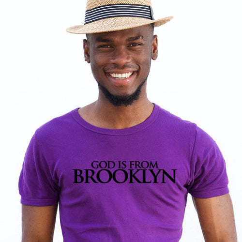 GOD IS FROM BROOKLYN - BROOKLYN T-SHIRT - SILK SCREEN SHIRT