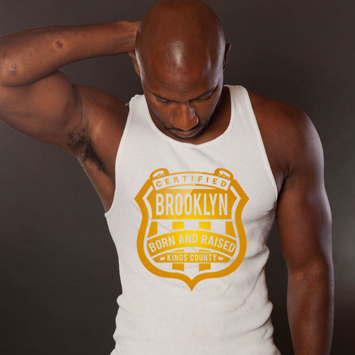 CERTIFIED BROOKLYN BORN AND RAISED - BROOKLYN T-SHIRT - SILK SCREEN PRINTED SHIRT